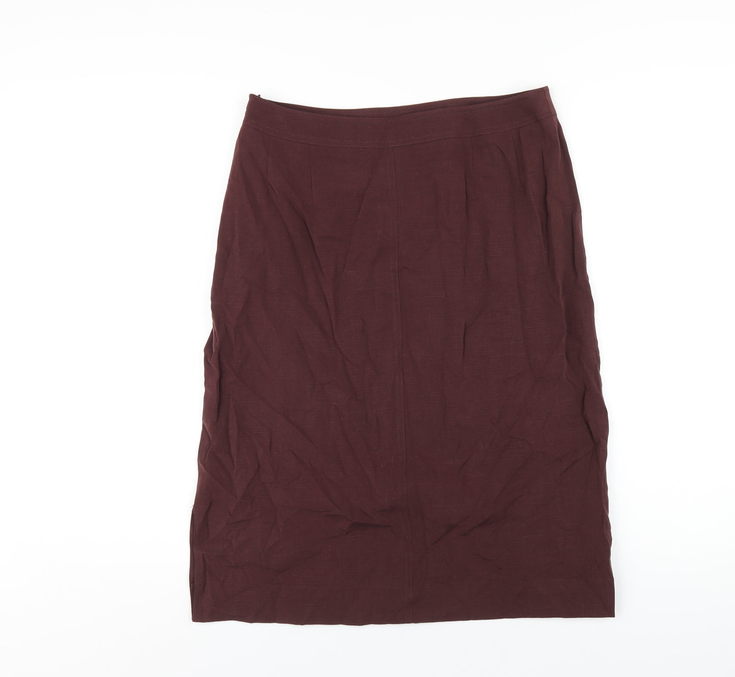 Country Casuals Womens Purple Modal Straight & Pencil Skirt Size 12 Zip