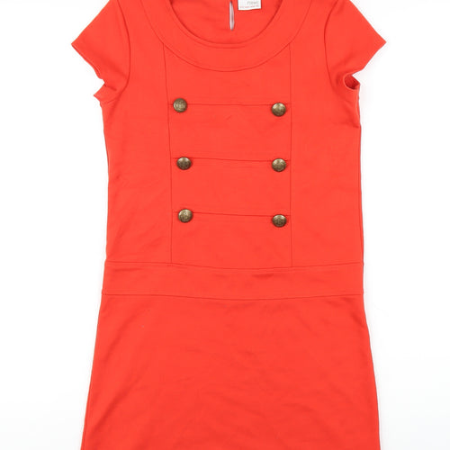 NEXT Girls Red Polyester A-Line Size 12 Years Round Neck Pullover