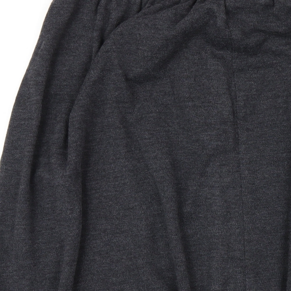 St Michael Womens Grey Acrylic A-Line Skirt Size 18