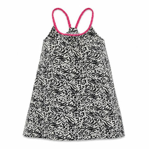 Studio Womens Black Animal Print Polyester Camisole T-Shirt Size 12 Scoop Neck
