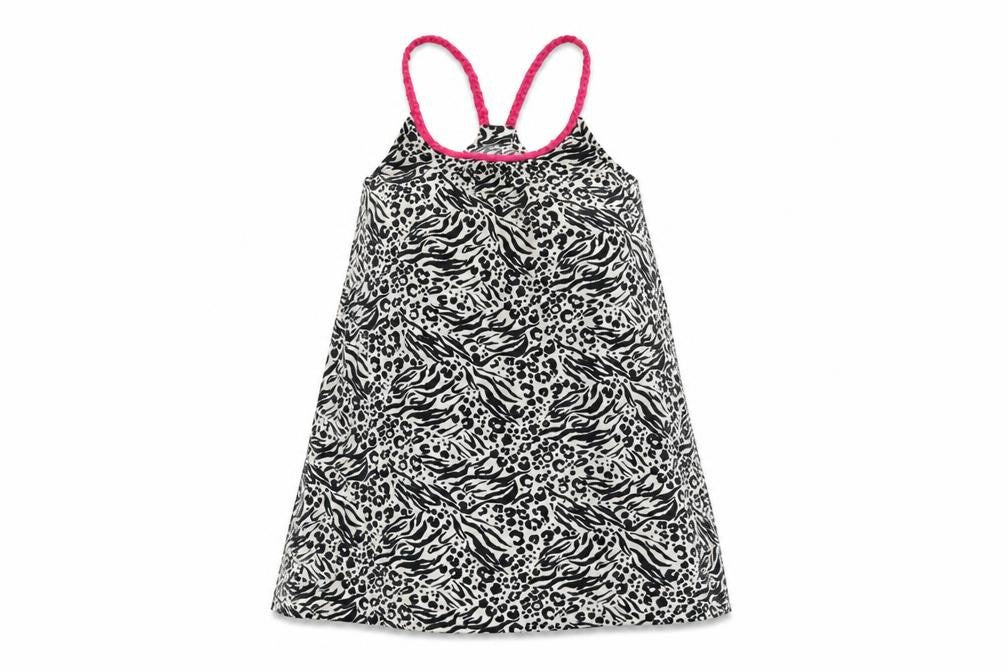 Studio Womens Black Animal Print Polyester Camisole T-Shirt Size 12 Scoop Neck