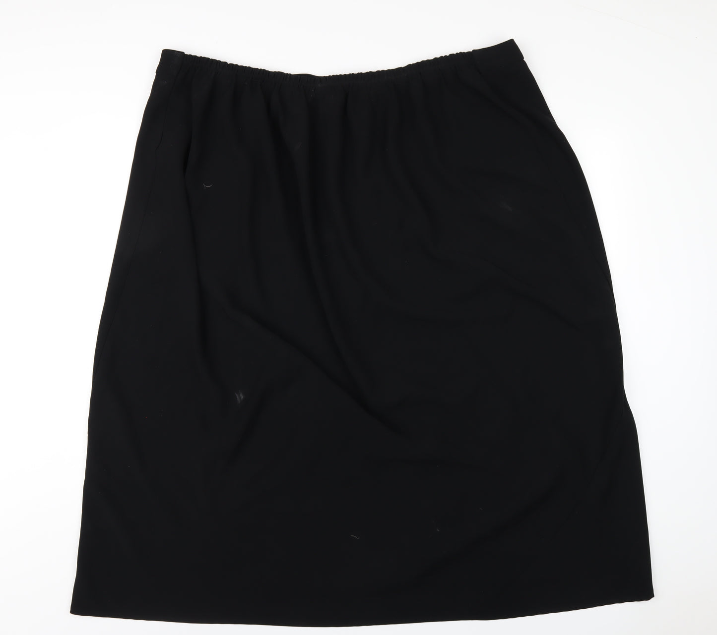 essence Womens Black Polyester A-Line Skirt Size 30