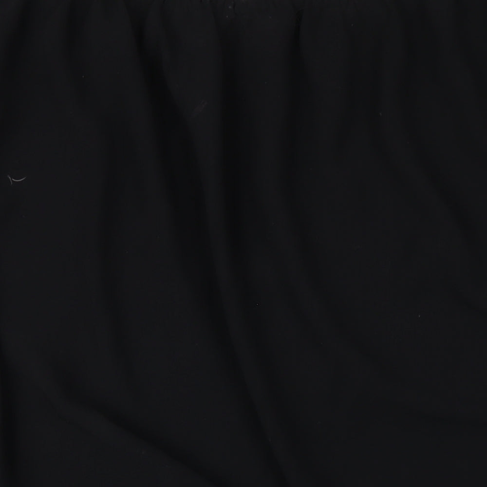 essence Womens Black Polyester A-Line Skirt Size 30