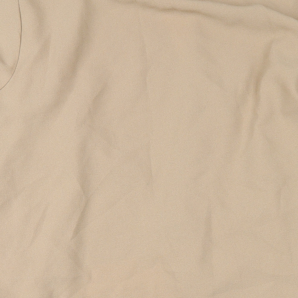 Missguided Womens Beige V-Neck Polyester Cardigan Jumper Size 18