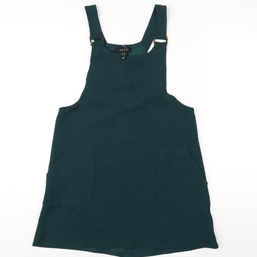 New Look Womens Green Polyester A-Line Size 10 Round Neck Pullover