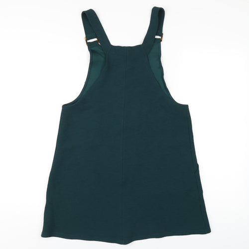 New Look Womens Green Polyester A-Line Size 10 Round Neck Pullover