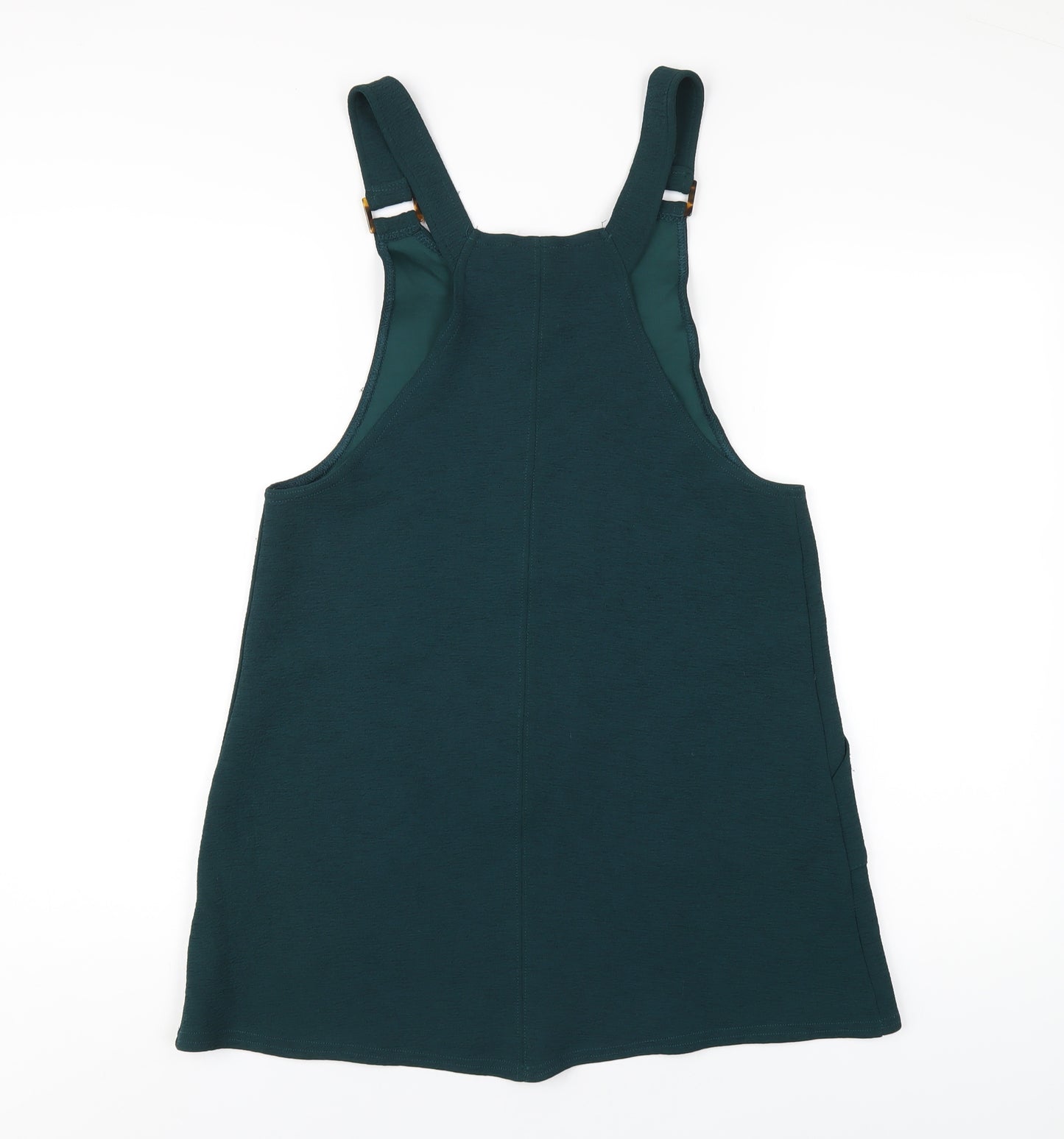 New Look Womens Green Polyester A-Line Size 10 Round Neck Pullover