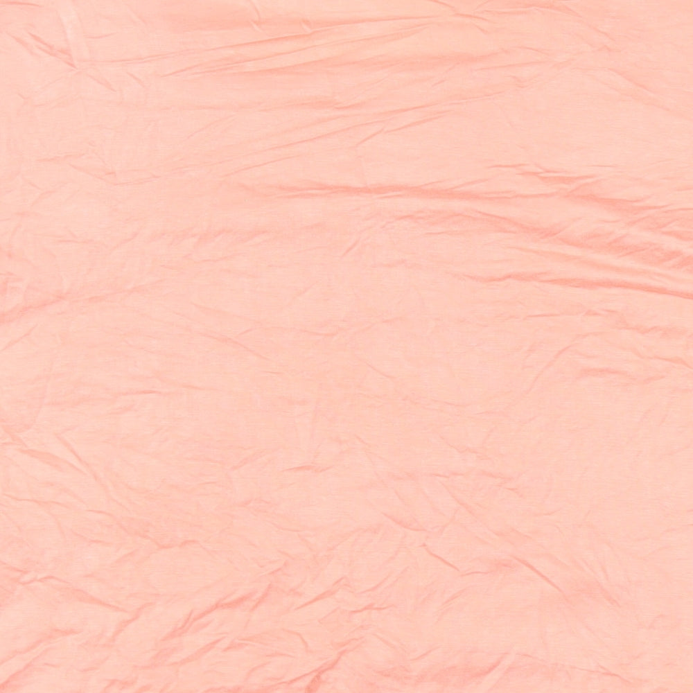 Classic Womens Pink Cotton Basic T-Shirt Size 16 Round Neck