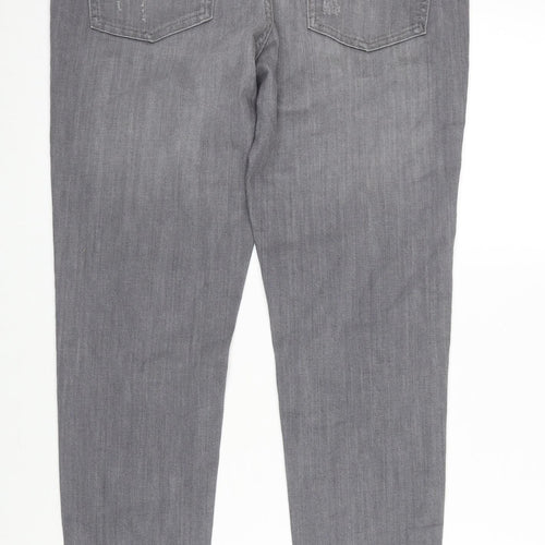 Marks and Spencer Womens Grey Cotton Jegging Jeans Size 14 L30 in Regular