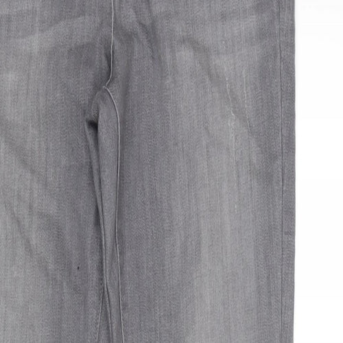 Marks and Spencer Womens Grey Cotton Jegging Jeans Size 14 L30 in Regular