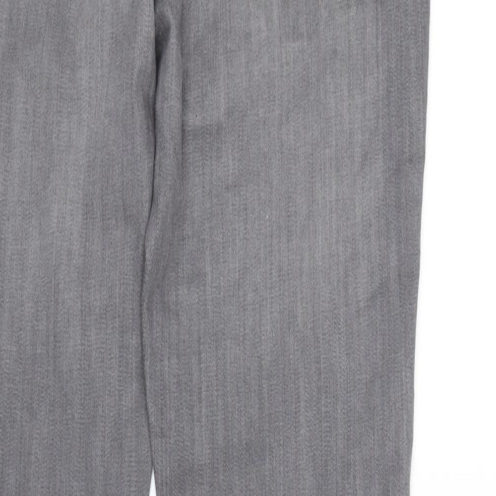 Marks and Spencer Womens Grey Cotton Jegging Jeans Size 14 L30 in Regular