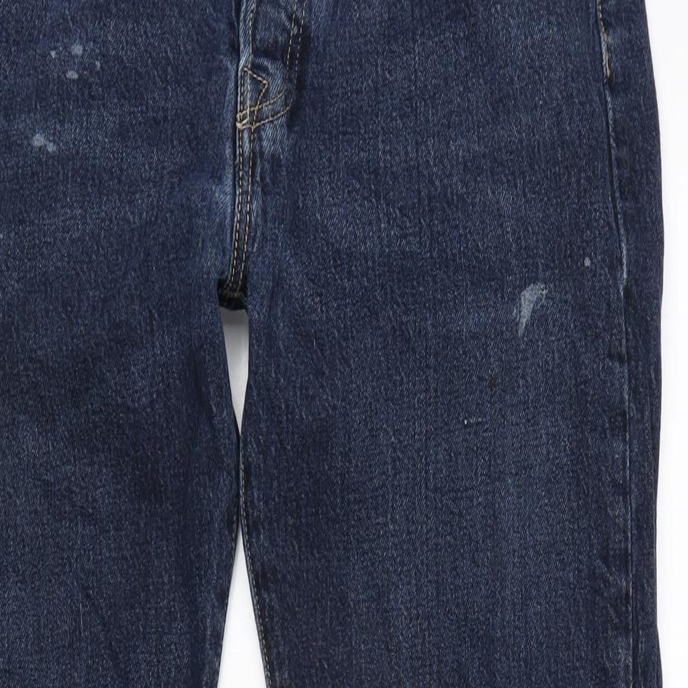 Levi's Mens Blue Cotton Straight Jeans Size 34 in L30 in Regular