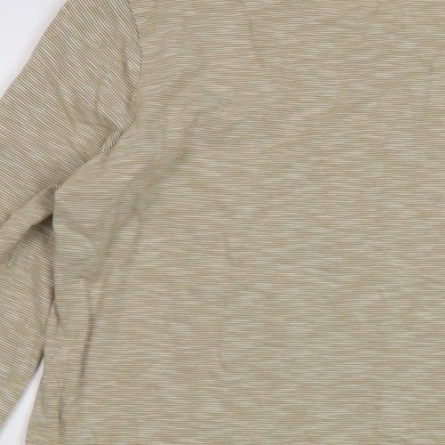 Marks and Spencer Womens Beige Cotton Basic T-Shirt Size 20 Round Neck