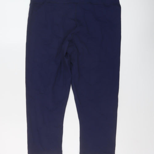 NEXT Womens Blue Nylon Capri Leggings Size 16 L20 in Regular Pullover