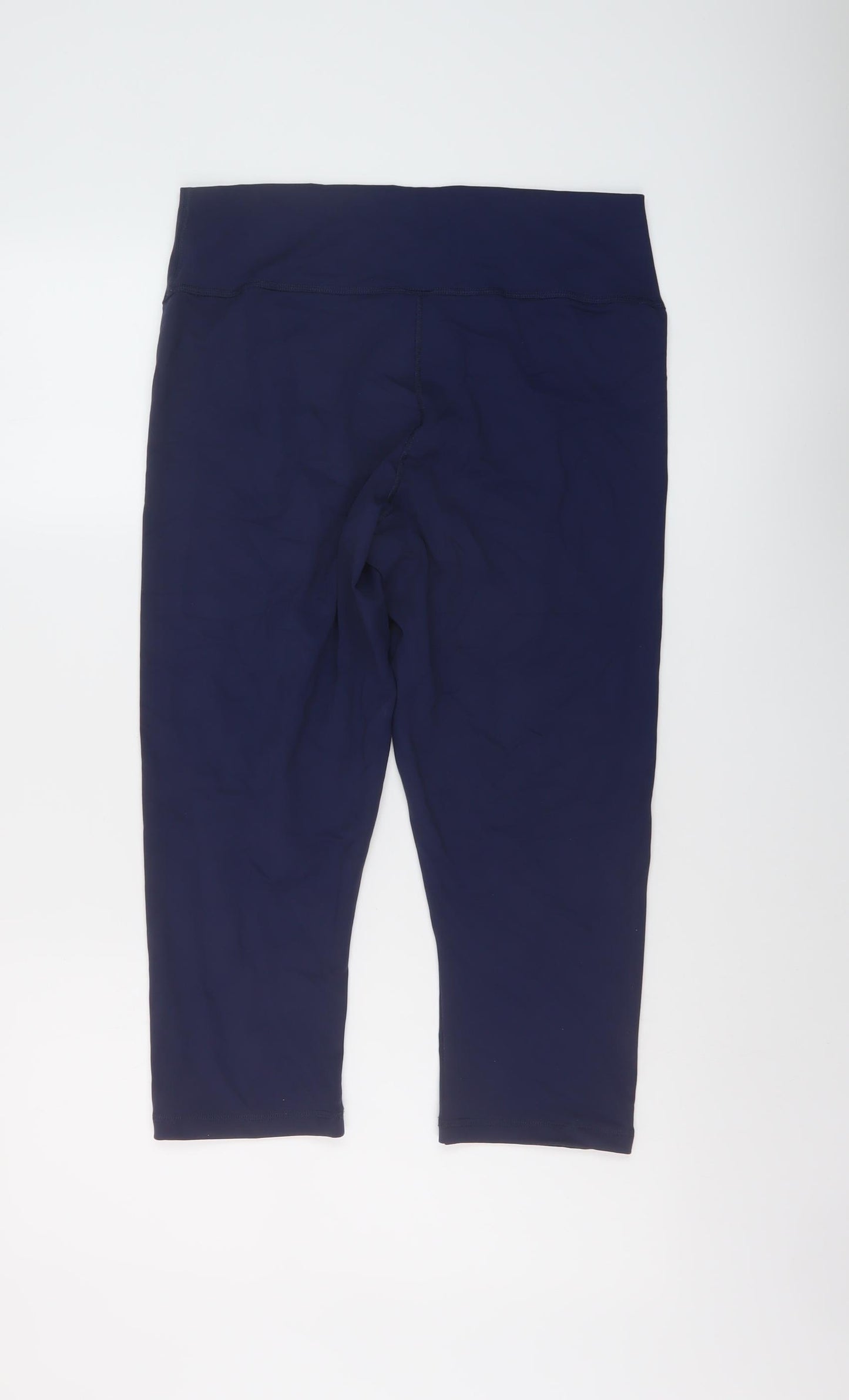 NEXT Womens Blue Nylon Capri Leggings Size 16 L20 in Regular Pullover