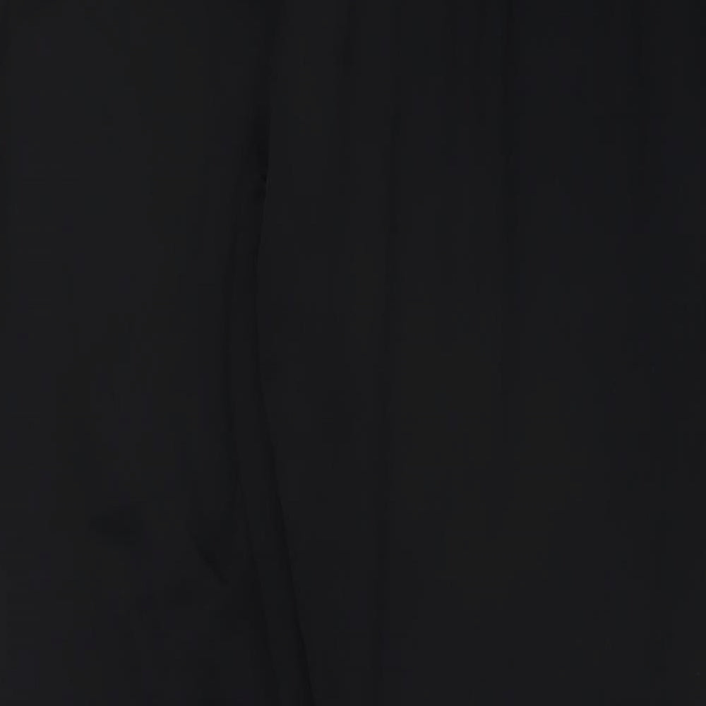 Nike Mens Black Polyester Sweatpants Trousers Size XL L29 in Regular Drawstring