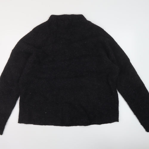 COS Womens Grey Mock Neck Wool Pullover Jumper Size 2XL