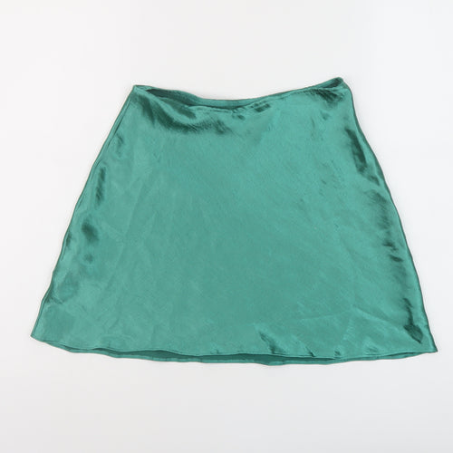 ASOS Womens Green Polyester Mini Skirt Size 8