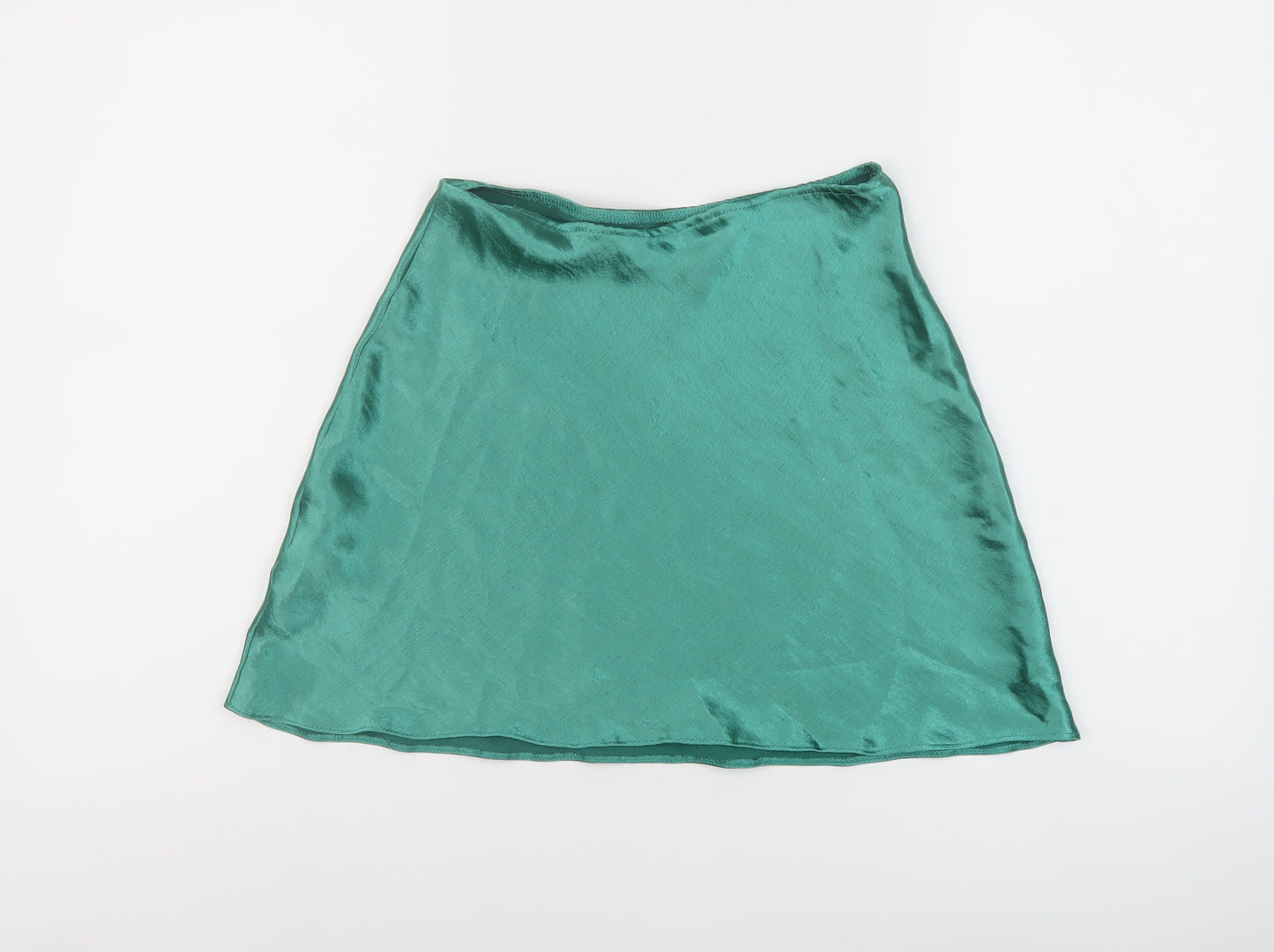 ASOS Womens Green Polyester Mini Skirt Size 8