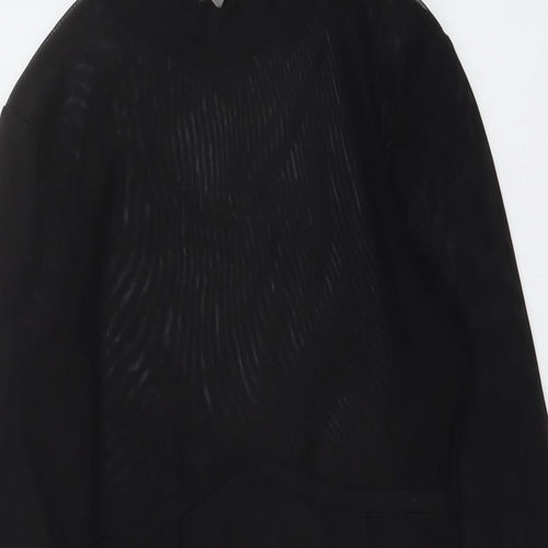 ASOS Womens Black Polyester Bodysuit One-Piece Size 8 Snap