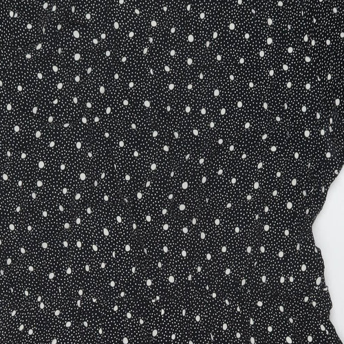 NEXT Womens Beige Polka Dot Viscose A-Line Size 18 V-Neck Pullover