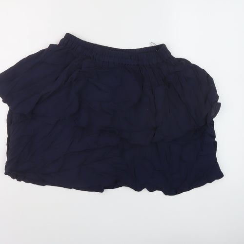 Soaked Womens Blue Polyester Mini Skirt Size XS