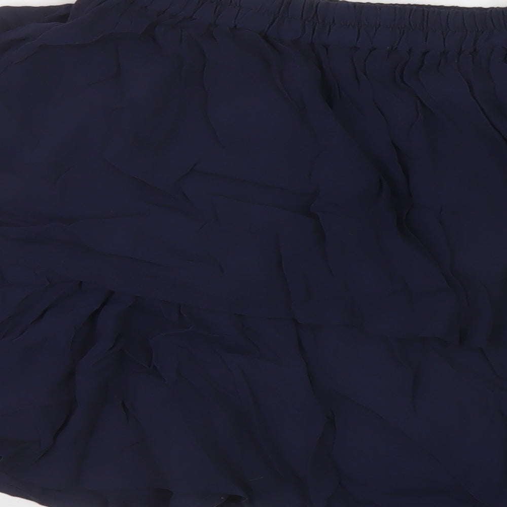 Soaked Womens Blue Polyester Mini Skirt Size XS