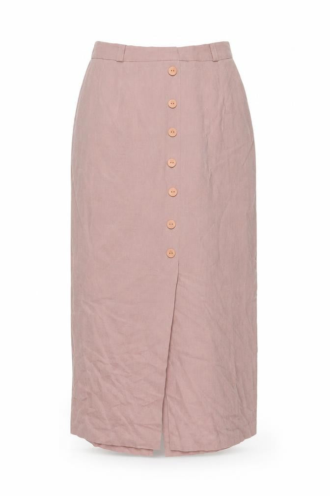 Etam Womens Ivory Polyester Straight & Pencil Skirt Size 12 Zip