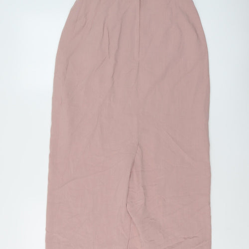 Etam Womens Ivory Polyester Straight & Pencil Skirt Size 12 Zip