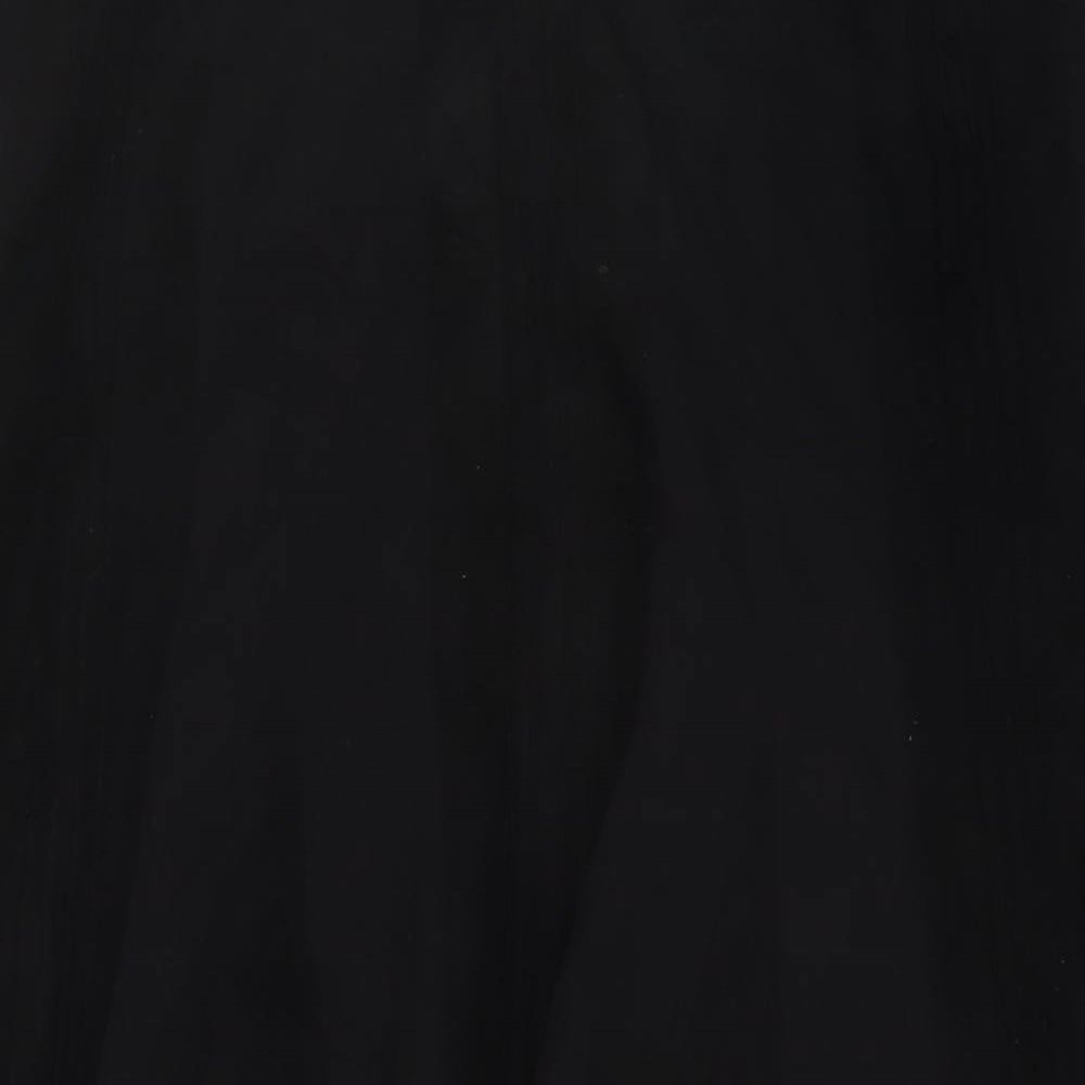 Per Una Womens Black Polyester A-Line Skirt Size 14 Zip