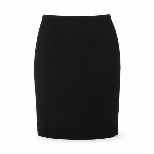 Anne Brooks Womens Black Polyester Straight & Pencil Skirt Size 12 Zip