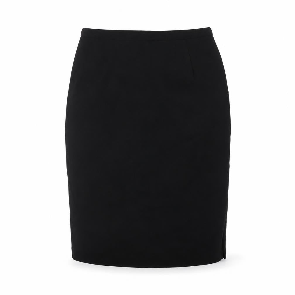 Anne Brooks Womens Black Polyester Straight & Pencil Skirt Size 12 Zip