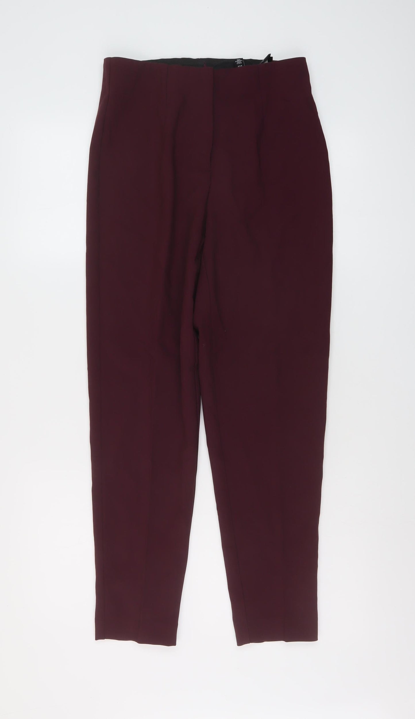 VERO MODA Womens Purple Polyester Chino Trousers Size S L27 in Regular Button