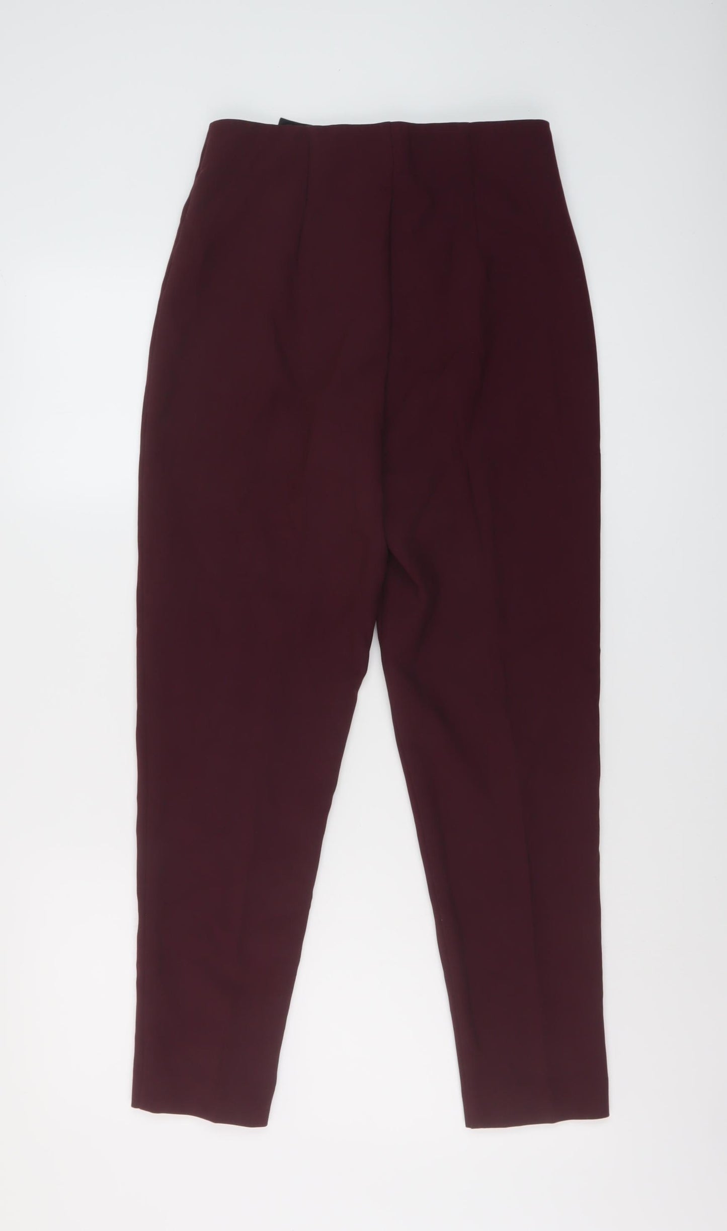 VERO MODA Womens Purple Polyester Chino Trousers Size S L27 in Regular Button