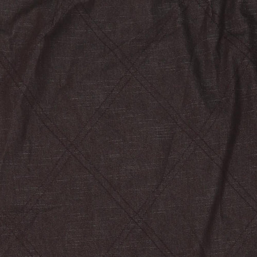 Alecx & Co Womens Brown Cotton A-Line Skirt Size 16 Zip