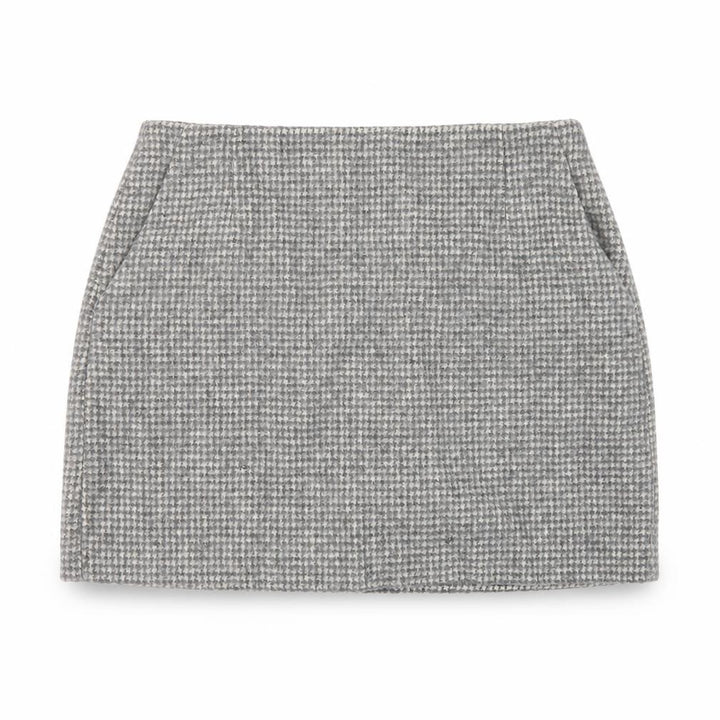 Uniqlo Womens Grey Geometric Polyester Mini Skirt Size 32 in Zip