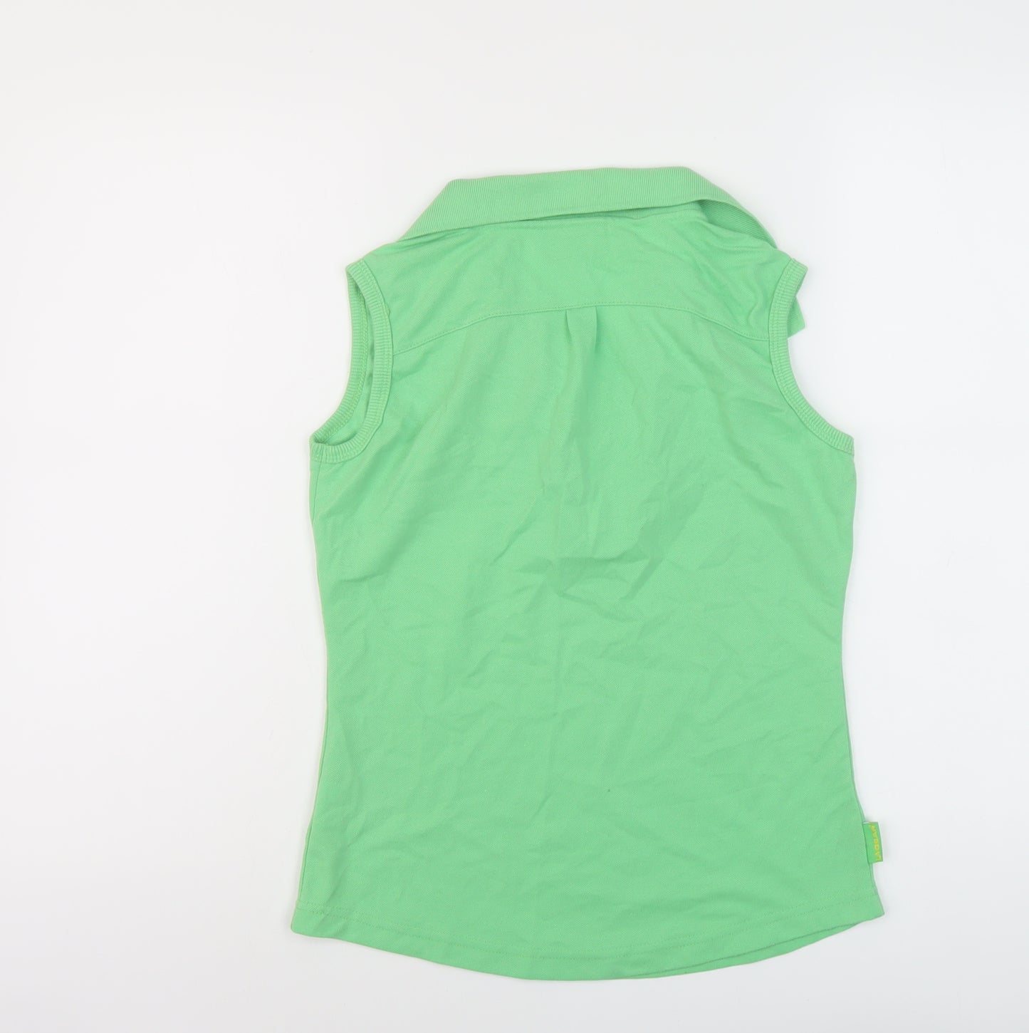 LA Gear Womens Green Polyester Basic Polo Size 12 Collared