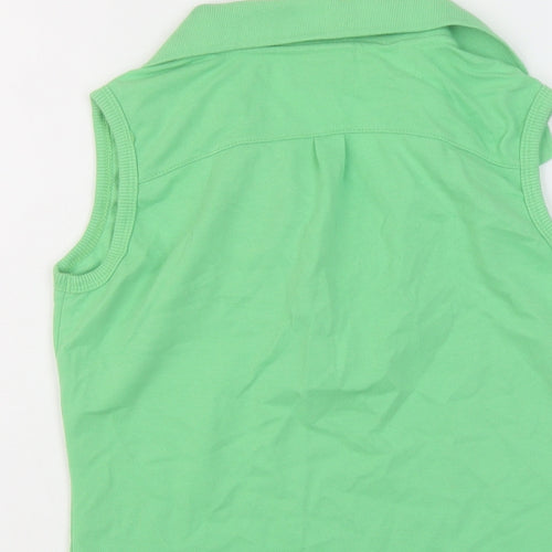 LA Gear Womens Green Polyester Basic Polo Size 12 Collared