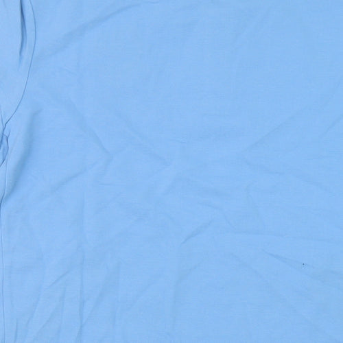 Macron Mens Blue Cotton Polo Size M Collared Button