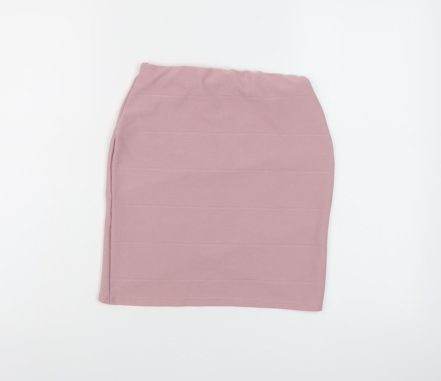 Missguided Womens Pink Polyester Mini Skirt Size 8