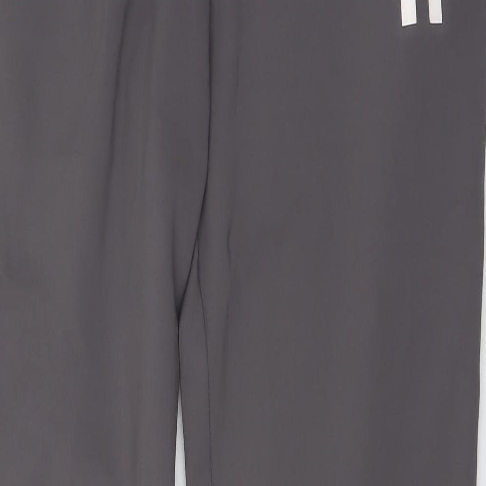 11 degrees Mens Grey Polyester Sweatpants Trousers Size L L30 in Regular