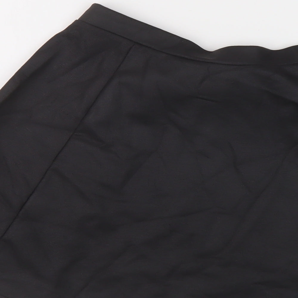 River Island Womens Black Polyester Skater Skirt Size 10