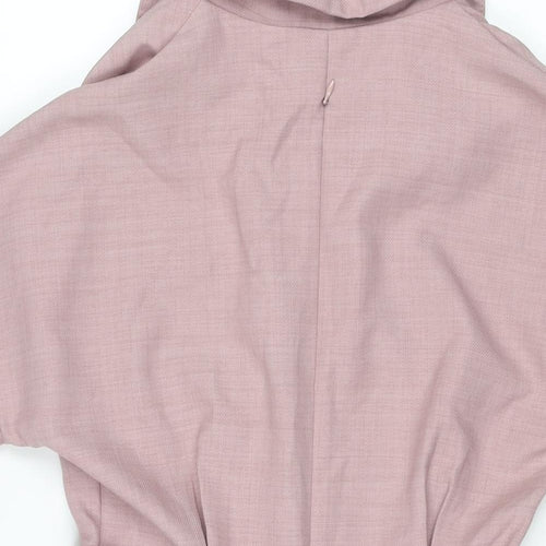 IVIVI Womens Pink Polyester Playsuit One-Piece Size S L3 in Zip - Belted