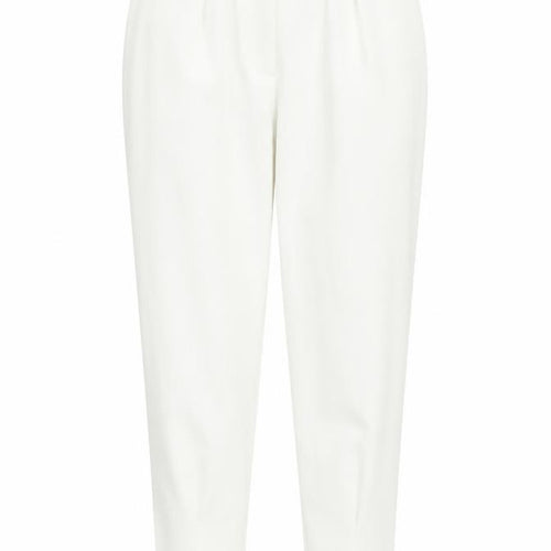 Nasty Gal Womens Ivory Polyester Trousers Size 12 L28 in Regular Zip - Vented Hems