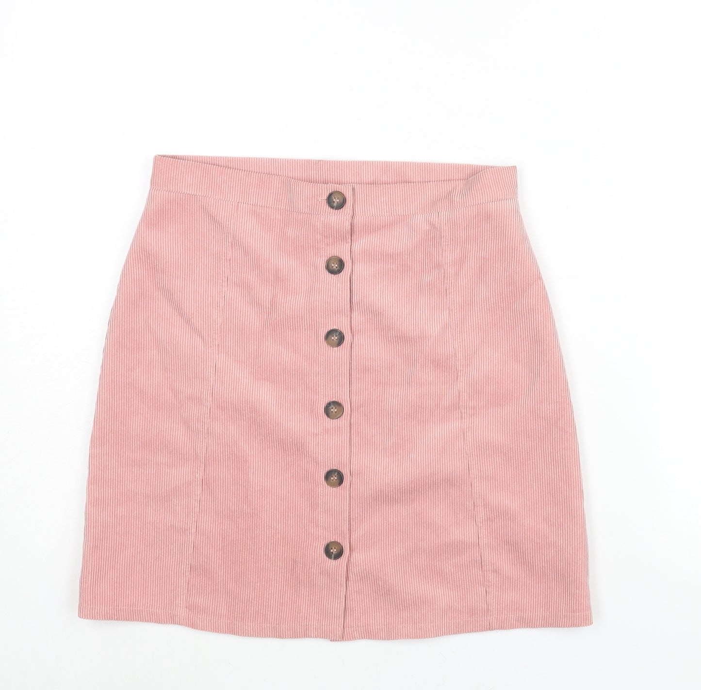 Candy Couture Girls Pink Polyester A-Line Skirt Size 13 Years Regular Button