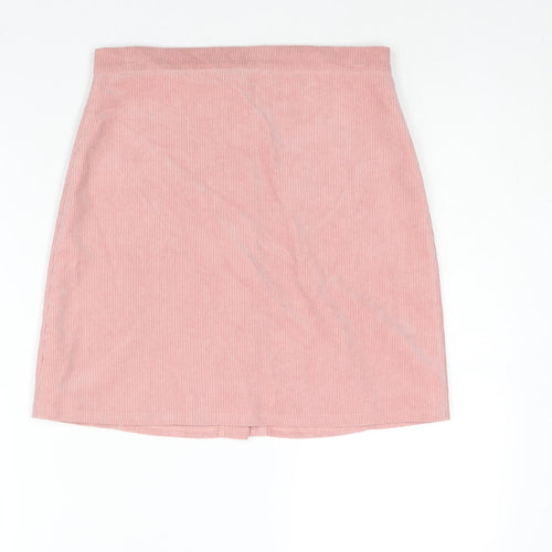 Candy Couture Girls Pink Polyester A-Line Skirt Size 13 Years Regular Button