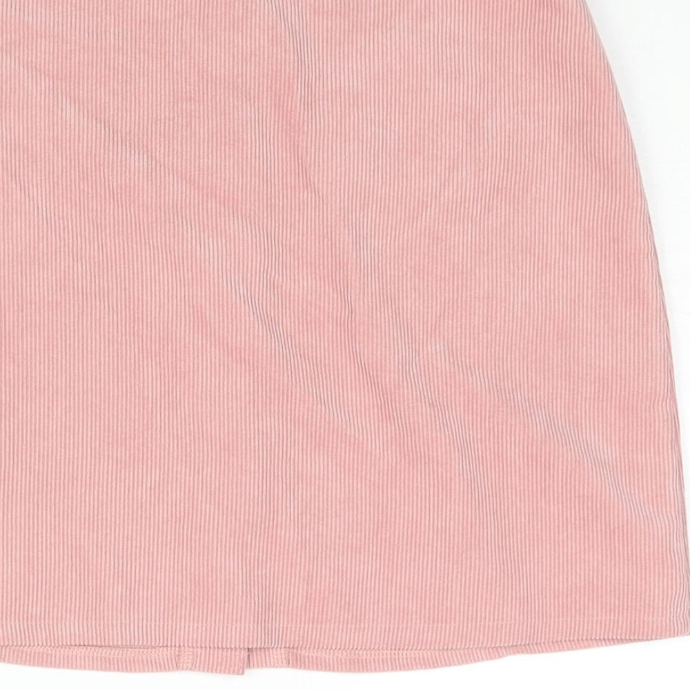 Candy Couture Girls Pink Polyester A-Line Skirt Size 13 Years Regular Button