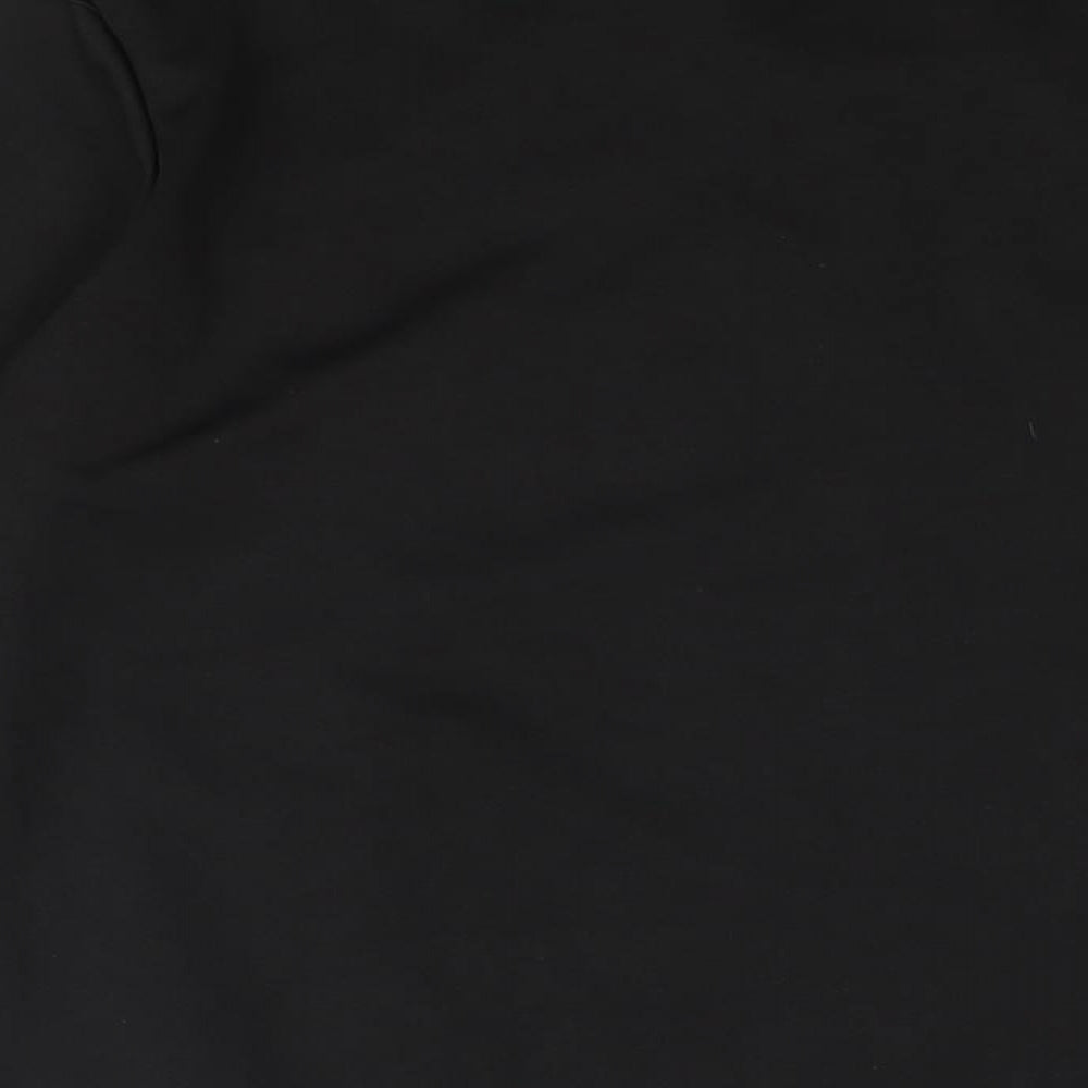 Urban Mist Womens Black Polyester Pullover Sweatshirt Size XL Pullover - Tassle Rhinestone Detail