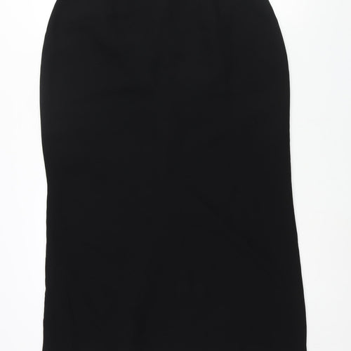 Casual Corner Annex Womens Black Acetate Straight & Pencil Skirt Size 14 Zip - Vented