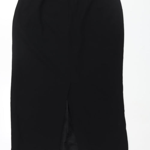 Casual Corner Annex Womens Black Acetate Straight & Pencil Skirt Size 14 Zip - Vented